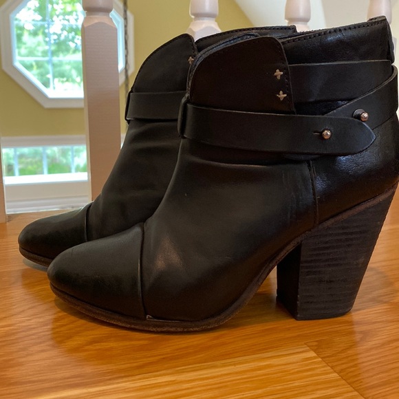 Rag & Bone Harrow leather ankle boot size 6.5 - Picture 1 of 5
